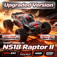 Kit différentiel en acier HOSHI N518 pour véhicule de course tout-terrain, échelle 1/8, qualité professionnelle, voiture RC de cascade à 200 m de portée