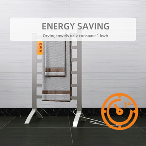 Sèche-serviettes électrique avec échelle de salle de bain sur pied en aluminium EV-120-2 EVIA - Product Image 3