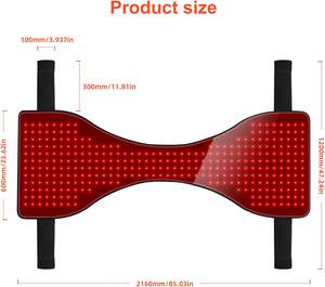 Nuovo rosso + luce infrarossa di terapia equina tappeti 660nm 850nm equino Infra terapia luce rossa Poll Cap e collo per cavallo corpo intero - Product Image 2