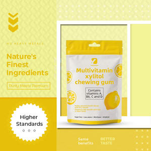 Gomme <span class=keywords><strong>Xylitol</strong></span> avec Vitamines Composées B6 C D pour Adultes Aide à Prévenir la Carie Dentaire et Renforce les Muscles Masseter Saveur Citron - Product Image 6