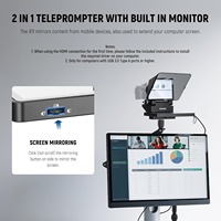 Neewer X11 Téléprompteur 2-en-1 de 11 pouces avec écran de mise en miroir pour PC et téléphone portable