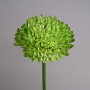 Chrysanthème artificiel vert à tige unique en EVA pour décoration de mariage, arrangement floral, décoration d'allée, prêt pour la vente en gros - Product Image 4