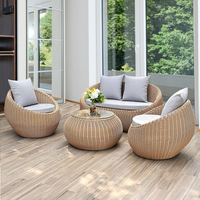 Chaise moderne de meubles de jardin d'intérieur de sofa gonflable extérieur antirouille imperméable de rotin