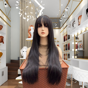 วิกผมลูกไม้เต็มรูปแบบปรับแต่งได้สำหรับผู้หญิงจาก Ho Chi Minh หมวกลูกไม้ HD ไม่มีกาวพร้อมเส้นผมธรรมชาติหลากหลายสี - Product Image 1