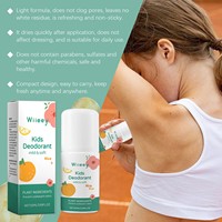Déodorant liquide roll-on naturel unisexe pour enfants, non irritant, doux, parfum vanille longue durée, vente en gros
