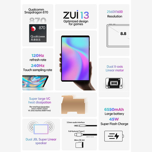แท็บเล็ตเกมมิ่ง Rom Original LEN Legion Y700 Pad ระบบปฏิบัติการ Android 11 ชิปประมวลผล Field Snap 870 หน้าจอ 8.8 นิ้ว แรม 12GB ความจุ 256GB รุ่น TB-9707F - Product Image 2