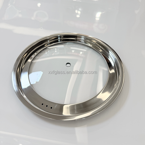 Đa-Kích Thước Phổ Thép Không <span class=keywords><strong>G</strong></span>ỉ <span class=keywords><strong>Pan</strong></span> Có Nắp Đậy Tempered Glass Nhà Bếp Thép Không <span class=keywords><strong>G</strong></span>ỉ Bìa Nắp Cho Chậu Chảo Và Chảo - Product Image 4