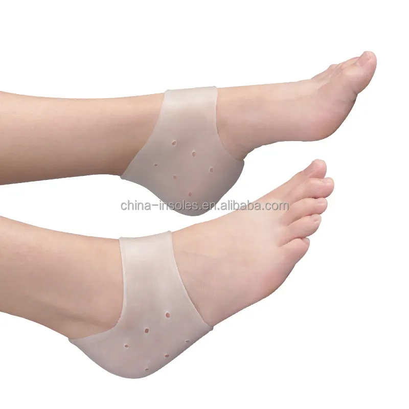 Protetor de silicone para calcanhar, produto para mulheres e homens, almofada de hidratação em gel para dor nos pés rachados
