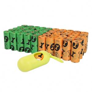 60 Rolls Wholesale Manufacturer Custom <b>Pet</b> <b>Waste</b> Bag <b>Disposal</b> Bag Biodegradable Compostable Degradable Dog Poop Poo Pop Bag - Product Image 1