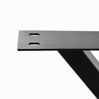 Supports et pieds de table modernes minimalistes en fer forgé pour bureau, établi, table de conférence - Finition thermolaquée