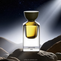 Nouvelles bouteilles de parfum en verre transparent cylindriques de luxe vides de 30 ml, carrées, 100 pièces, contenants cosmétiques rechargeables, emballage en boîte cadeau