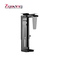 Support de fixation ergonomique électronique réglable en hauteur pour unité centrale (CPU) de bureau