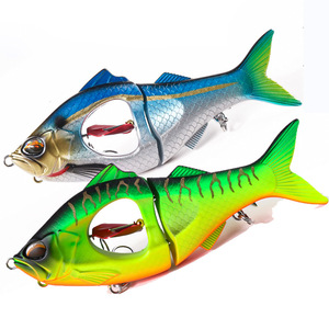 Señuelo blando de dos segmentos The Brave Long-cast Sinking Pencil Propeller con sonajero incorporado para pesca de lubina de boca grande en ríos, lagos, arroyos y mares. - Product Image 2