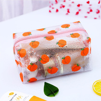 Pochette cosmétique transparente en PVC, trousse de maquillage imperméable, étui de toilette de voyage personnalisé avec fermeture éclair, cadeau