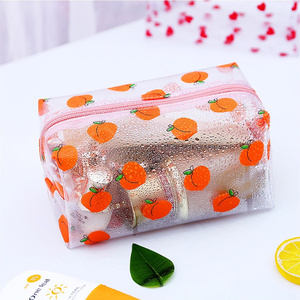 Clear PVC Cosmetic Bag Waterproof <b>Makeup</b> Pouch Custom Printed Zipper Travel Toiletry <b>Case</b> Gift - Product Image 4