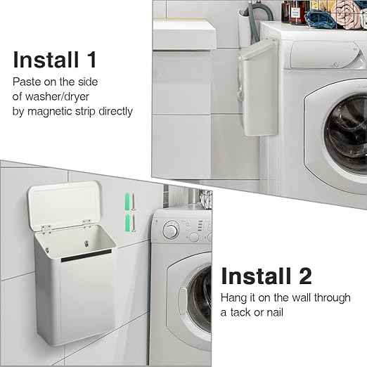 10L Wall Mounted Hanging Trash Bin For Kitchens Cabinet Door With Lid - View #10