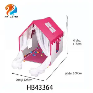 新款高品质儿童儿童帐篷室内Tipi游戏室游戏室带球有趣的婴儿游戏垫带屋