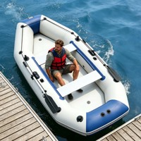 Bateau pneumatique de sport en PVC de grande capacité, bateau de pêche, bateau de sauvetage, RIB de qualité supérieure, plongée, surf, capacité de 3 personnes, léger