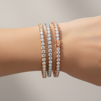 Bracelet tennis en moissanite et argent sterling 925 pour femme et homme, 2 mm, 3 mm, 4 mm, accessoires de mode pour fiançailles et mariage