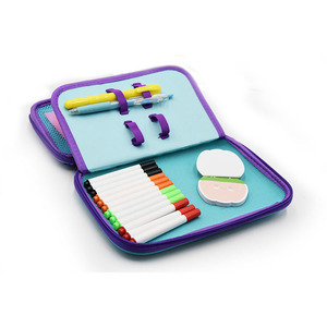 <span class=keywords><strong>Astuccio</strong></span> HSI Eva Reversibile con Paillettes Viola, Antiurto, 23x16x4cm, per Scuola/Ufficio - Product Image 3