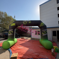 Arche gonflable en PVC résistante aux UV pour la publicité d'un événement de marathon estival