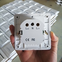 Interrupteur pour carte-clé d'hôtel encastré 86x86mm, taille standard, économiseur d'énergie pour installation murale en chambre d'hôtes