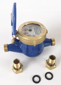 DN15/20/25/32/40/50 Brass Material Multi Jet Speed Type Dry Dial Smart Water Flow Meter With Pulse/Mbus/Rs485 Communication