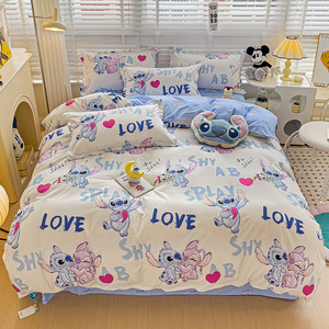 Fabricants de parures de lit personnalisées de luxe, imprimées, moelleuses, de style dessin animé, <span class=keywords><strong>anime</strong></span>, pour enfants, ensembles de draps et de housses de <span class=keywords><strong>couette</strong></span> 3 pièces et 4 pièces - Product Image 2