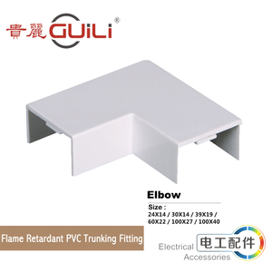Conduit Connector <strong>Trunking</strong> Fitting Elbow 39*19 Fitting <strong>Cable</strong> <strong>Trunking</strong> 25mm Pvc Pipe <strong>Black</strong> - Product Image 4