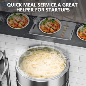 Machine à vapeur de cuisson rapide et efficace pour la livraison de repas, avec moteur 100/150L 220V, pour la préparation de lait de soja, de boulettes, de nouilles et de soupes instantanées - Product Image 5