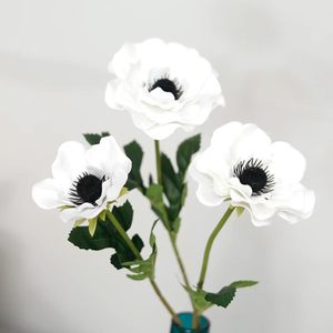 Fleur d'anémone artificielle en latex à toucher réel, vente en gros d'usine, pour la décoration de la maison, les mariages, les fêtes, les arrangements floraux - Product Image 4