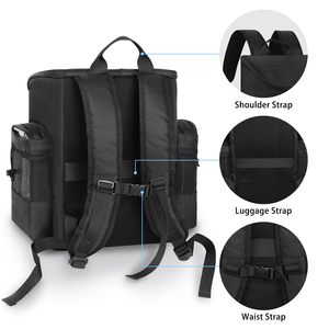 Large Capacity Hairstylist Travel <b>Backpack</b> with Heat-Resistant Lining Adjustable Dividers Multiple Pockets Cosmetology <b>Bag</b> - Product Image 5