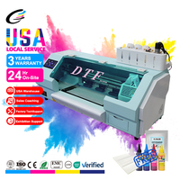 Untuk Fcolor A3 pencetak Inkjet DTF Digital otomatis 35cm XP600 kepala cetak kondisi baru 1 tahun untuk pencetakan stiker pakaian