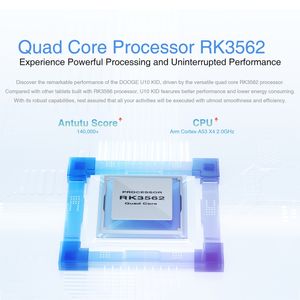 ขายร้อนDOOGEE U10 KIDแท็บเล็ต 10.1 นิ้ว, 9GB + 128GB,Android 13 RK3562 Quad Coreสนับสนุนการควบคุมโดยผู้ปกครอง - Product Image 2