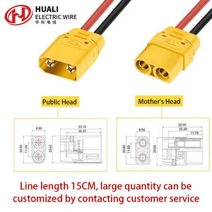 シリーズリードRcケーブルアダプターXt90hの2パック用シースバッテリーハーネス10awg付きAmassXt60コネクター - Product Image 3