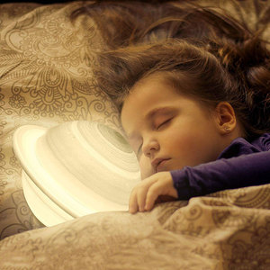 Globe Shape đầy màu sắc Saturn <span class=keywords><strong>LED</strong></span> bảng đèn cảm ứng điều khiển từ xa 3D in sao Trăng Đêm đèn cho phòng ngủ - Product Image 2