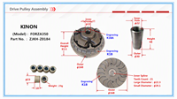 Kit complet de variateur de poulie motrice pour scooter FORZA350, embrayage primaire K1B K1BA, référence Z0184, avec poids de rouleaux de 23g