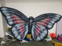 Papillon gonflable géant, éclairage pour décoration de fête