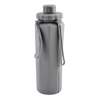 Bouteille d'eau pliable en silicone platine de qualité alimentaire, grande capacité, gourde de sport pliable, anti-fuite, portable, résistante à la chaleur