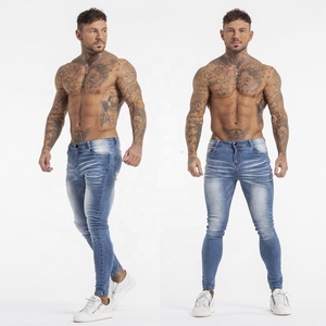 Jean Slim Fit Stretch Déchiré Pour Homme - Coupe Droite - Mode Confortable - Mode Décontracté - Skinny Designer, R Bleu., 30