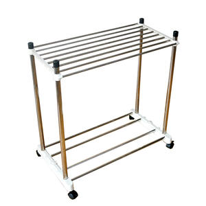 ราวแขวนผ้าขนหนูสแตนเลส W100-80 กว้าง 81 ซม. สูง 100 ซม. พับได้ พร้อมล้อเลื่อน สำหรับห้องน้ำ - Product Image 3