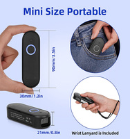 Mini Scanner de codes à barres USB filaire dent bleue sans fil 1D 2D QR PDF417 Code à barres pour IPad IPhone Android tablettes PC