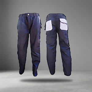 Unisex Dark Blue Mid Waist Lightweight Winter <b>Work</b> <b>Pants</b> Utility Trousers Multi Pocket Industrial Use <b>Cargo</b> <b>Pants</b> - Product Image 4
