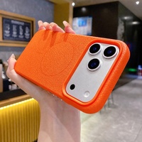 Coque de téléphone C0512 en TPU texture litchi, magnétique, antidérapante, fine, couleur unie, de luxe pour iPhone 16 15 14 13 12 11 18 Pro Max 17 Air