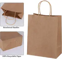 Custom Printed Brown Kraft Paper Bag, Top Seller, 2022