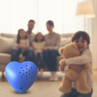 Boîte d'enregistrement sonore en forme de cœur pour enfants CE RHOS 30 secondes, enregistreur vocal, puce sonore à presser pour jouet en peluche ours