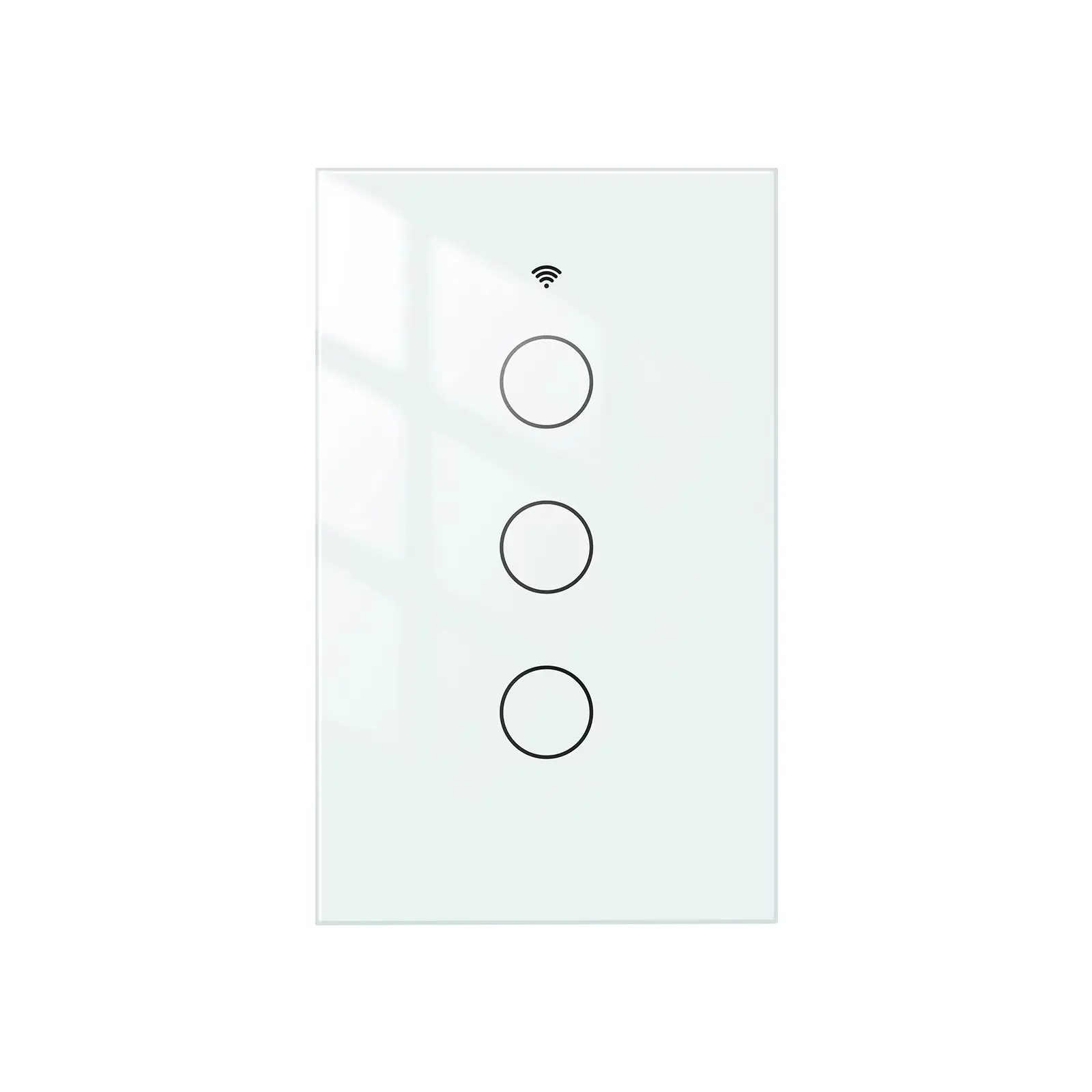 3Gang Smart Wall Light Switch Glass Panel Wireless switch Tuya App WiFi Remote Control With Google Alexa