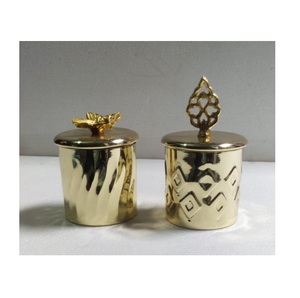 Tarro de Metal galvanizado de diseño Vintage duradero de alta calidad, tarro de almacenamiento de Metal redondo personalizado para alimentos - Product Image 1