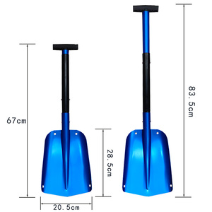 Chất Lượng Cao Tuyết Xẻng Kim Loại Làm Sạch Tuyết Pusher Xẻng Tuyết Loại Bỏ Xẻng Spade - Product Image 2