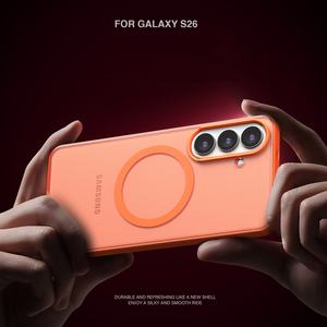 Étui de téléphone magnétique mat pour <span class=keywords><strong>Samsung</strong></span> <span class=keywords><strong>Galaxy</strong></span> S26 Ultra, pour <span class=keywords><strong>Samsung</strong></span> <span class=keywords><strong>S</strong></span> 25 Ultra, sensation de peau, protection intégrale anti-chute - Product Image 3